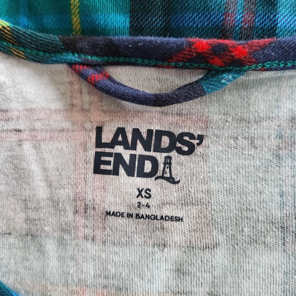 Lands' End Women's Tall Cotton Long Sleeve Midcalf Nightgown - Picture 4 of 6